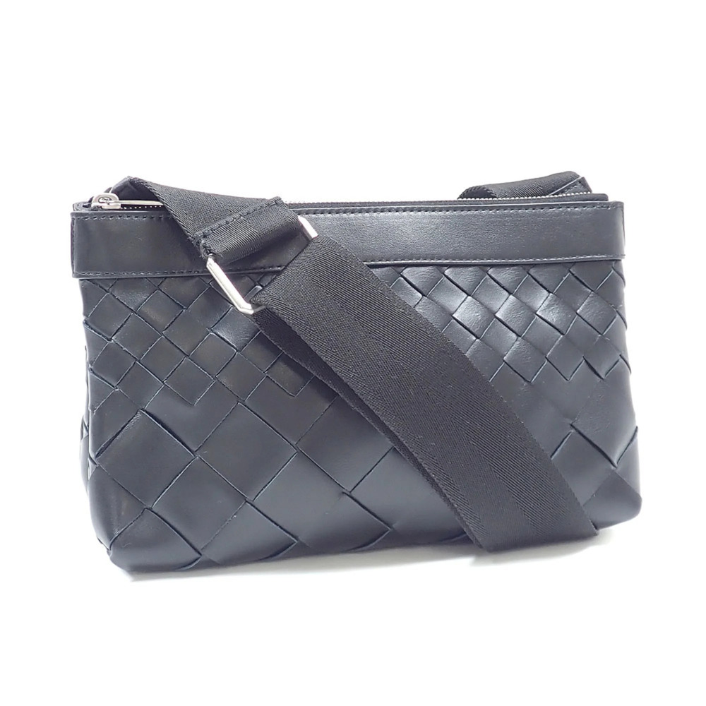 Bottega Veneta Duo Shoulder Bag, Black Leather, 778084, Women's/Men's